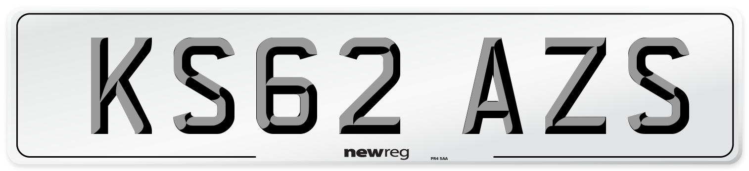 KS62 AZS Number Plate from New Reg